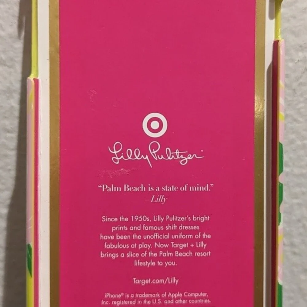 New LILLY PULITZER Fan Dance Flamingo Phone Case iPhone 6+